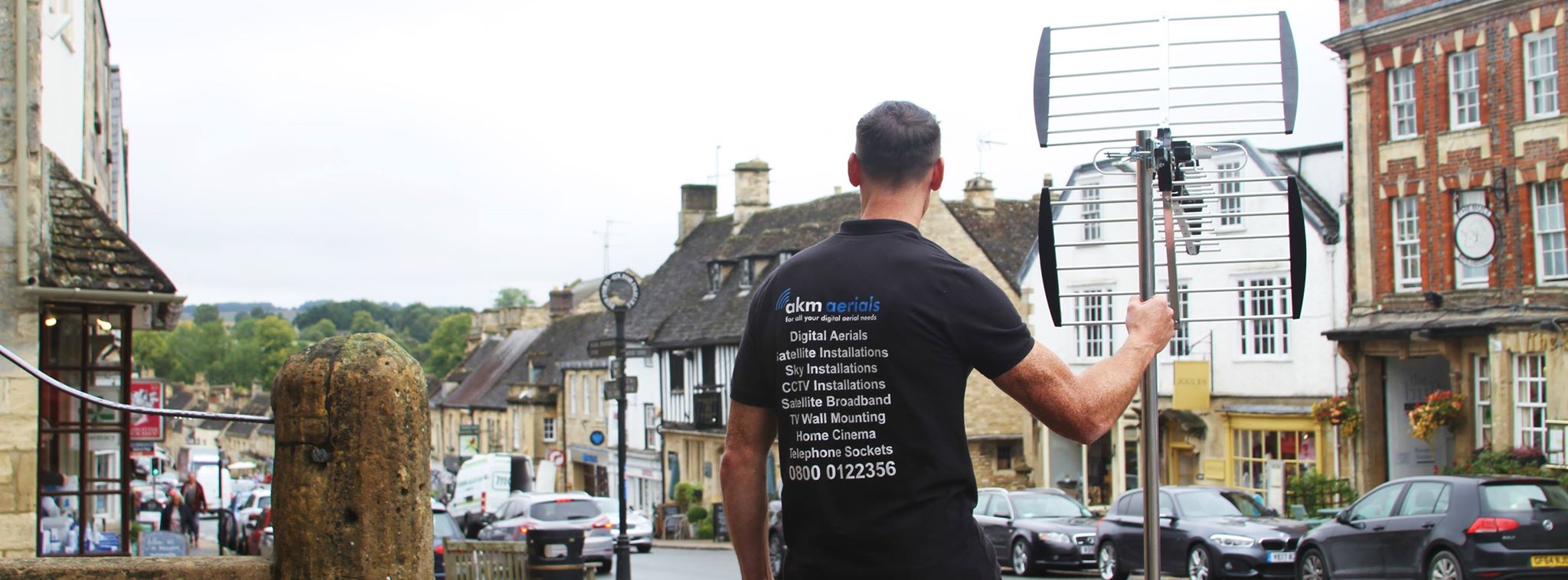 aerial installation Burford