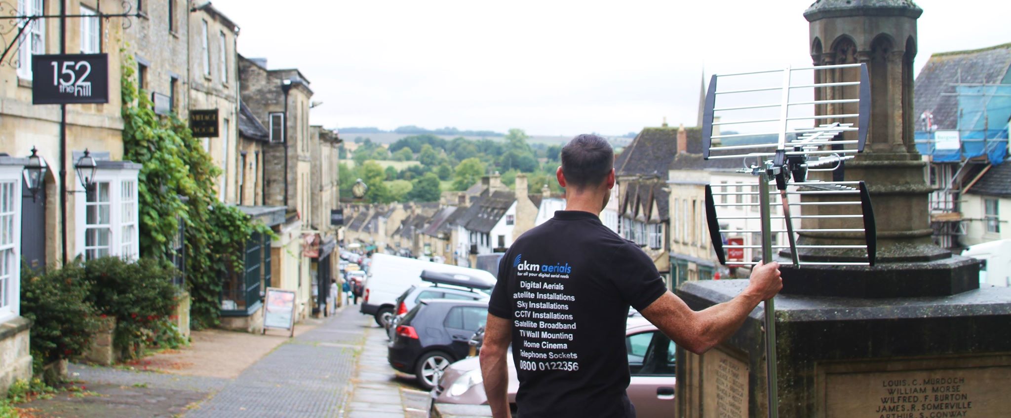 aerial installation Burford